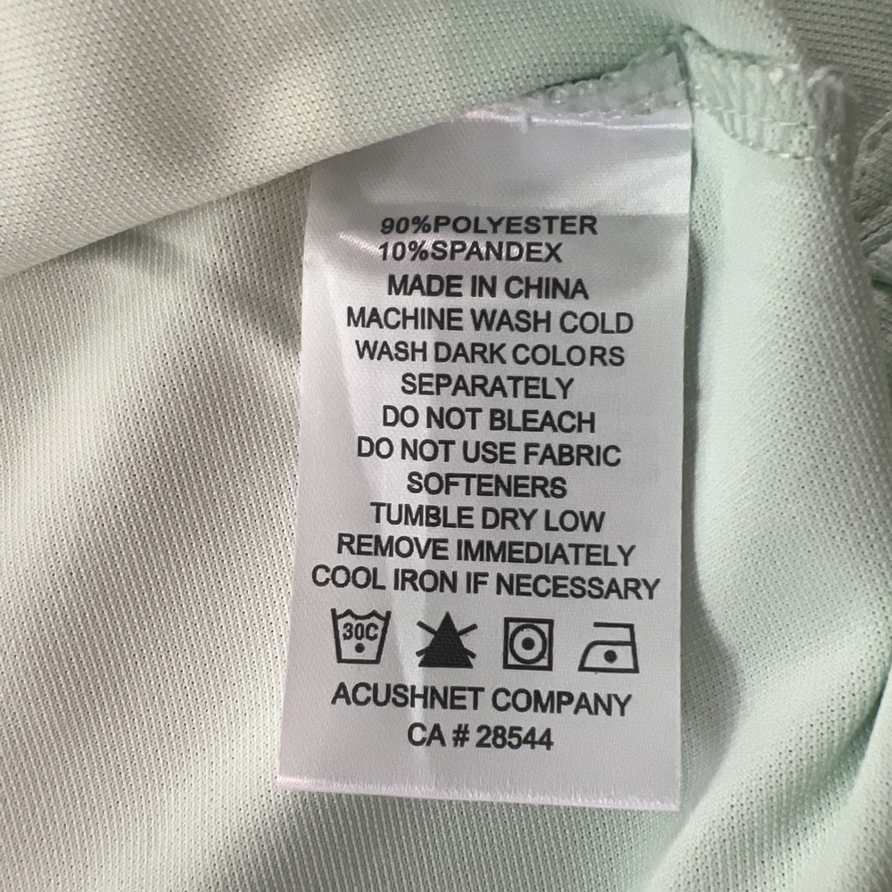 FootJoy FJ Relaxed Fit Performance Golf Polo Shirt Mint Green XL - Picture 4 of 5